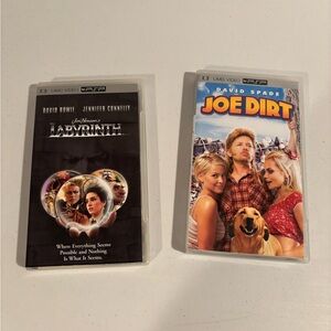 Labyrinth and Joe Dirt UMD for Sony PSP.